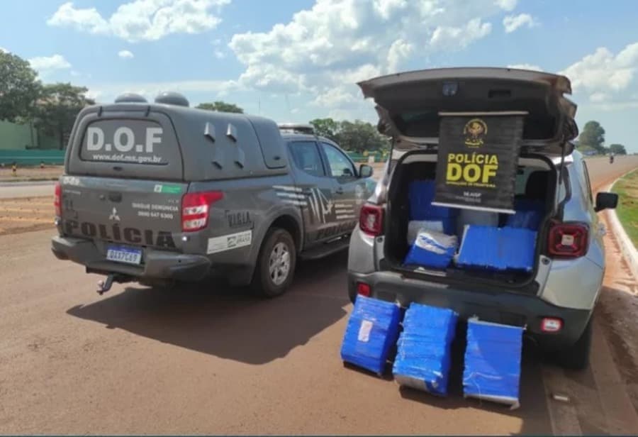 Durante bloqueio policial, DOF apreende mais de 660 Kg de maconha em Sidrolândia