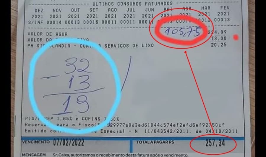 Clientes reclamam e Sanesul reajusta tarifas alegando “erro” em cobranças absurdas
