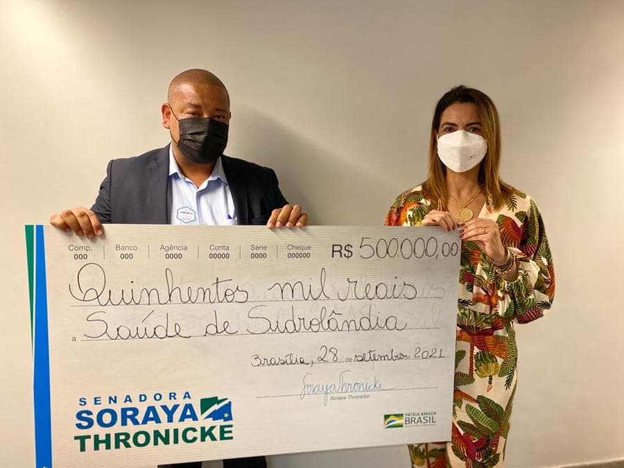 Prefeitura recebe emenda de R$ 500 mil da senadora Soraya para reformar UPA