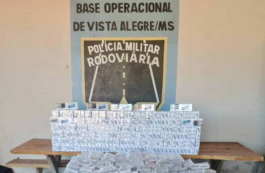 PMR apreende carga contrabandeada avaliada em R$ 52 mil na MS-164