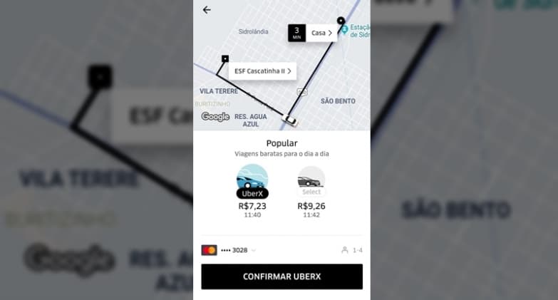 Uber chega a Sidrolândia com viagens que custam menos que mototáxi