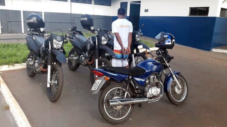 Evadido do sistema prisional é recapturado com moto furtada em Maracaju