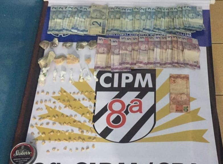 PM fecha boca de fumo no Bairro Paraíso; mãe e filho acabaram presos