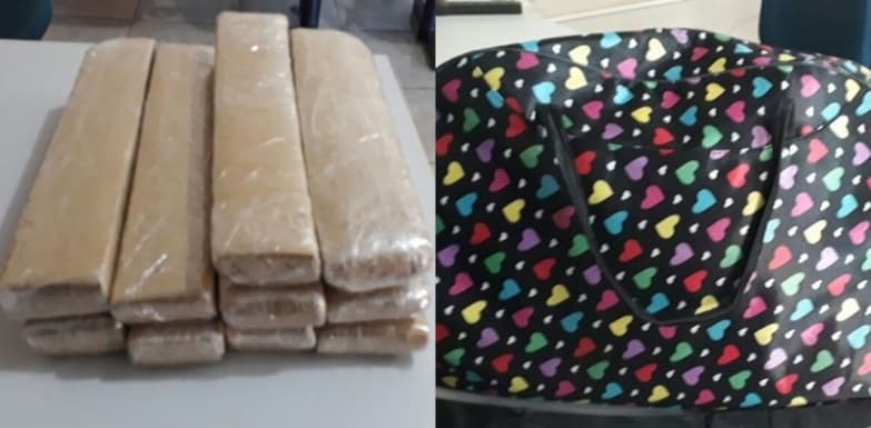 Adolescente é apreendida com 10 tabletes de maconha em Maracaju