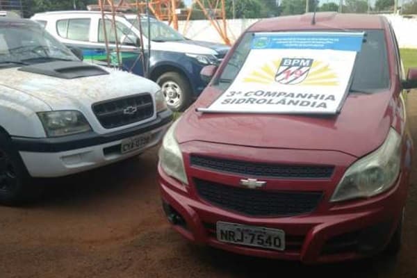 PM de Sidrolândia recupera caminhonetes roubadas na Capital