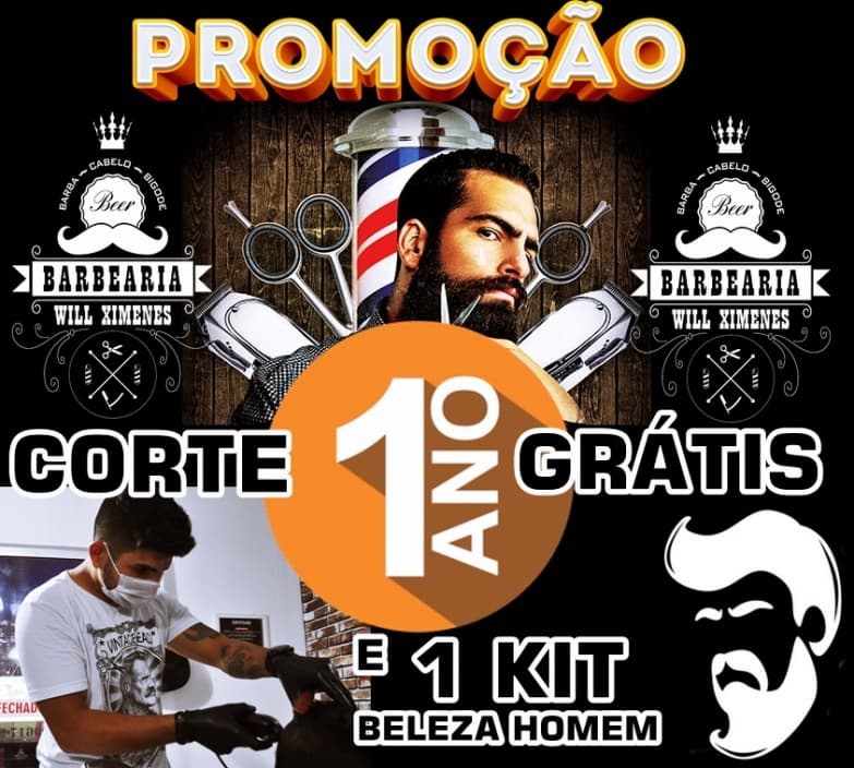 Barbeiro vai sortear kit de beleza e 1 ano de corte grátis para cliente