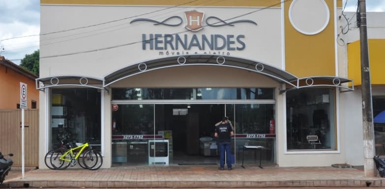 Ação de marginais na Loja Hernandes durou menos de 3 minutos