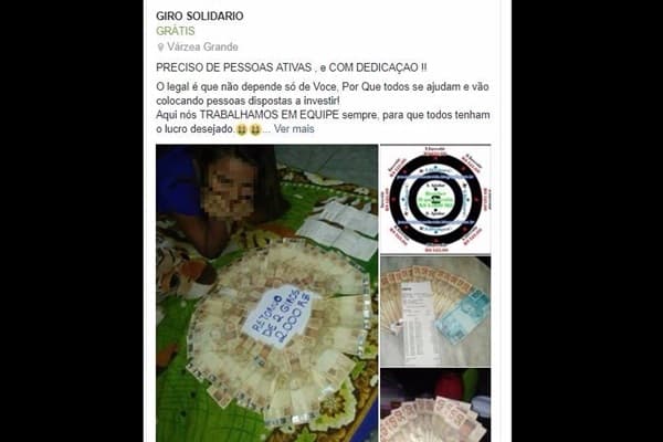 ‘Giro Solidário’ volta a fazer vítimas em Sidrolândia com promessas de ganhos de até R$ 1.200