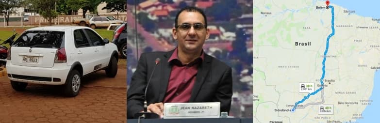 Incrível: Jean Nazareth diz que veículos da câmara rodaram mais de 7 mil km em pleno recesso