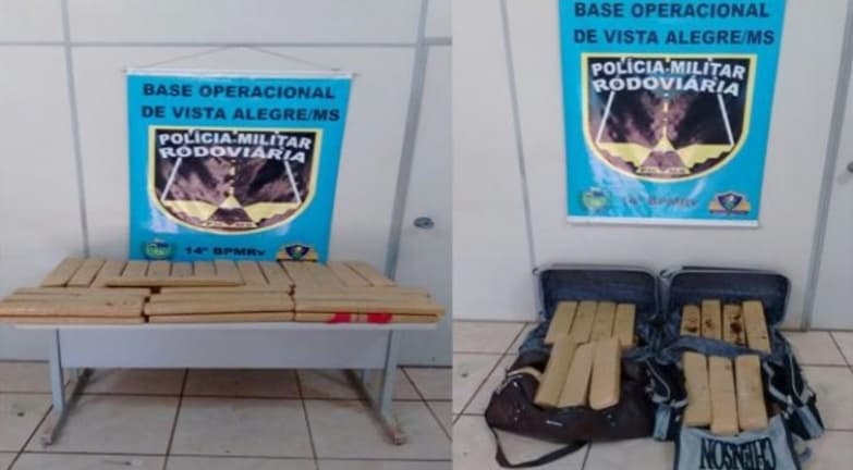 Jovens de 19 anos de idade são presas com 50 quilos de maconha em Maracaju