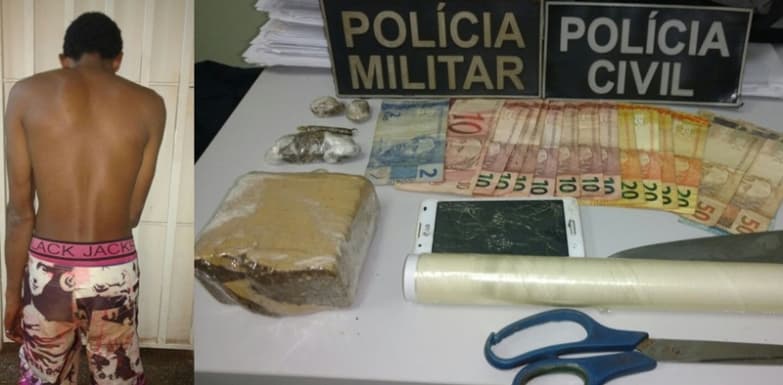 Polícia Militar e Civil trabalham juntas e prendem traficante em flagrante durante ação