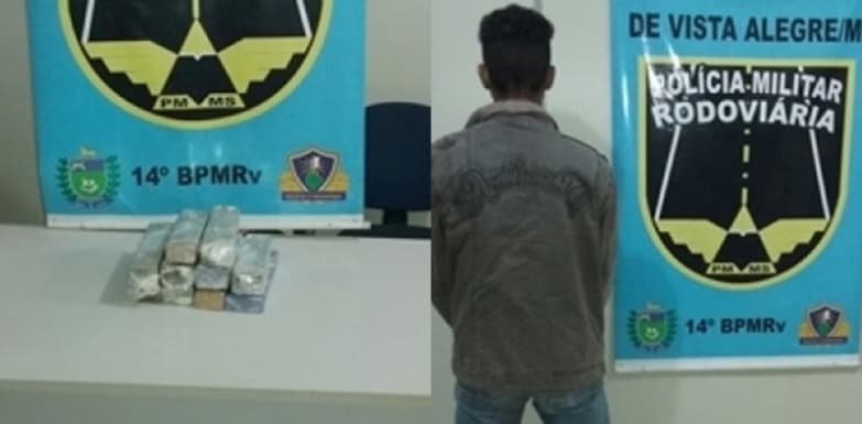 PMR apreende menor de idade transportando maconha em ônibus