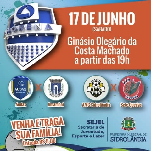 AMG se classifica e joga em casa no próximo sábado pela Copa Morena de Futsal