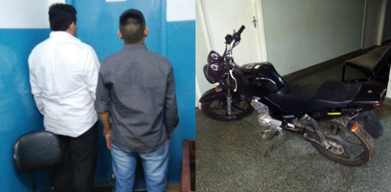 Motorista de ônibus e auxiliar são presos tentando levar moto roubada no bagageiro