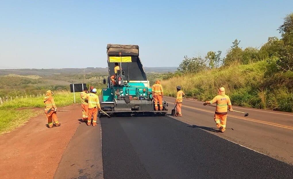 MS-162 entre Sidrolândia e Quebra Coco recebe obras de recapeamento com investimento de R$ 9 milhões