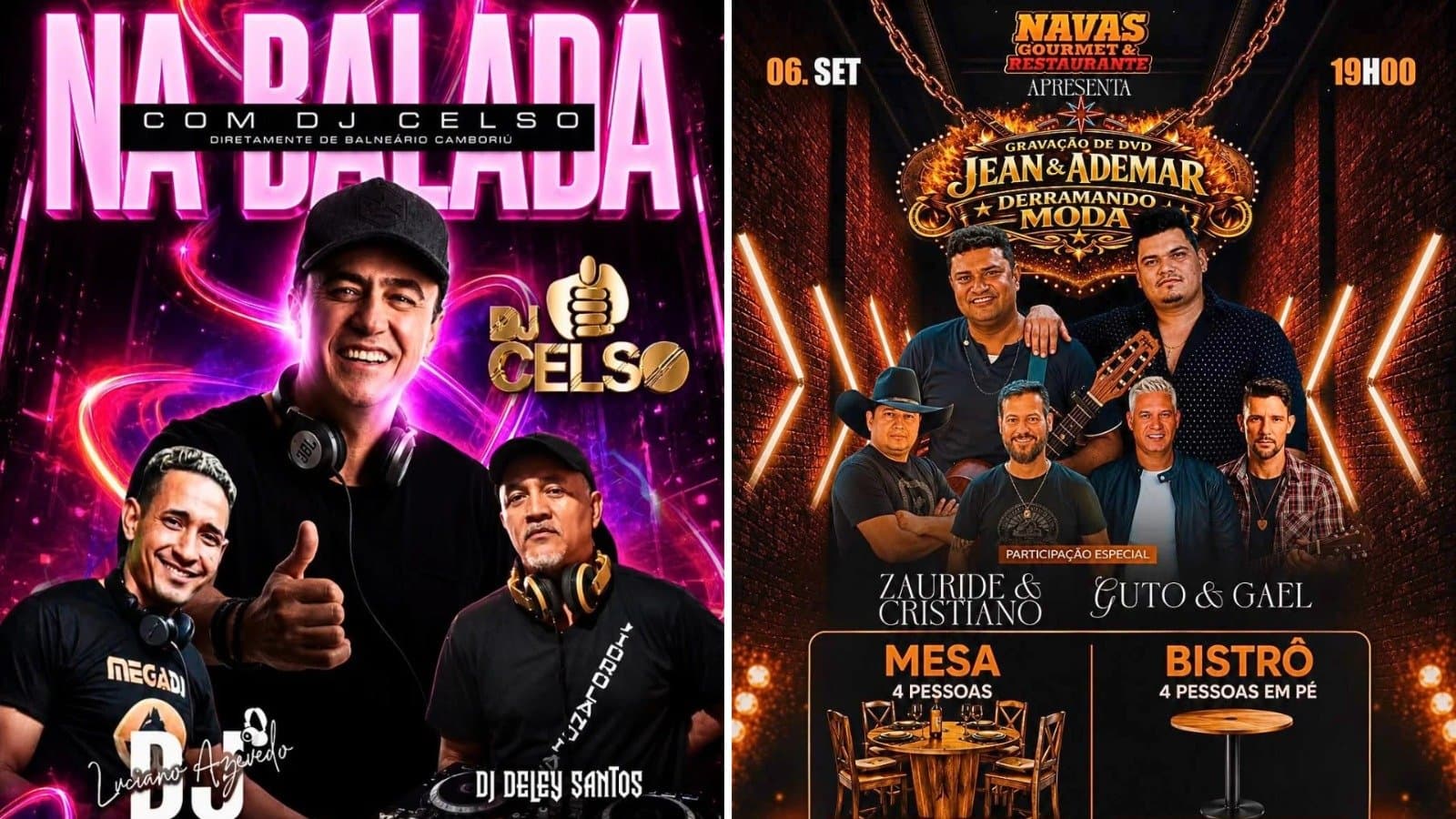 Nava Club e Navas Gourmet e restaurante promovem programação especial com música ao vivo neste domingo em Sidrolândia
