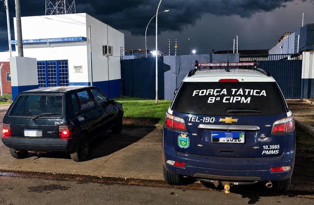 Força Tática recupera veículo furtado após morador denunciar movimentação suspeita em Sidrolândia